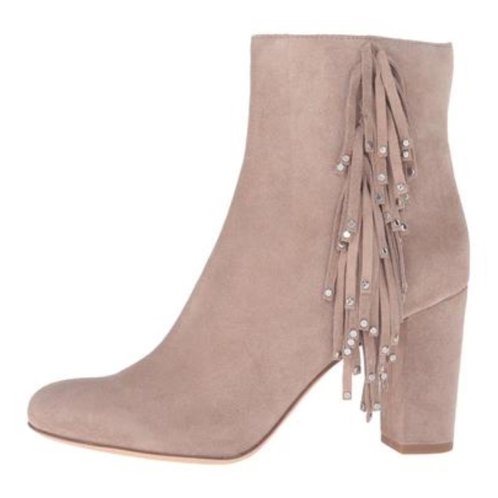 Diane von Furstenberg Forti Suede Fringe Boots